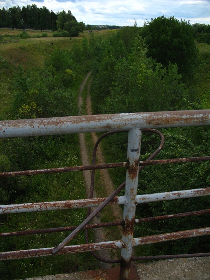 Old bridge at the former Arechava village by Andrej Kuźniečyk