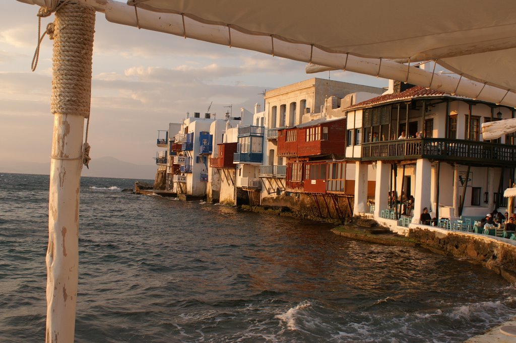 Mykonos: Little Venice by Rick Sanford