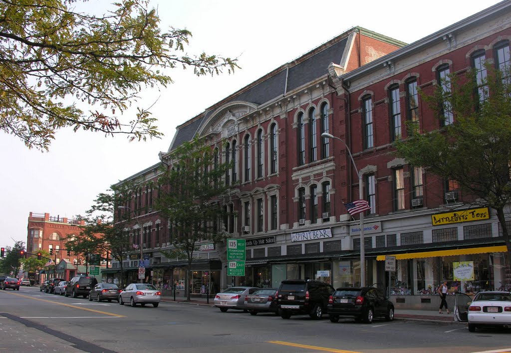 Clark's Block, Natick Center, 1874 High Italianate Style by David Coviello