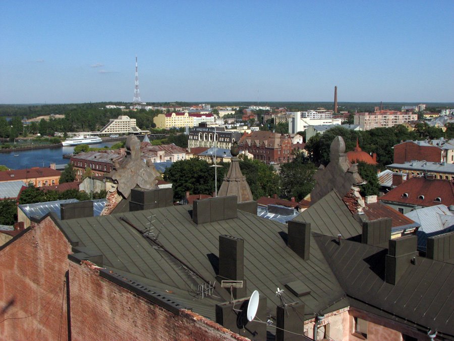 Vyborg. Roofs of city. by Andrey EFIMOVSKY