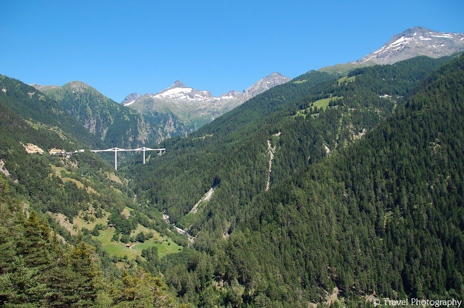 Gantertal with bridge towards Simplon Pass - Wallis - Switzerland by Martin Jendrichowski