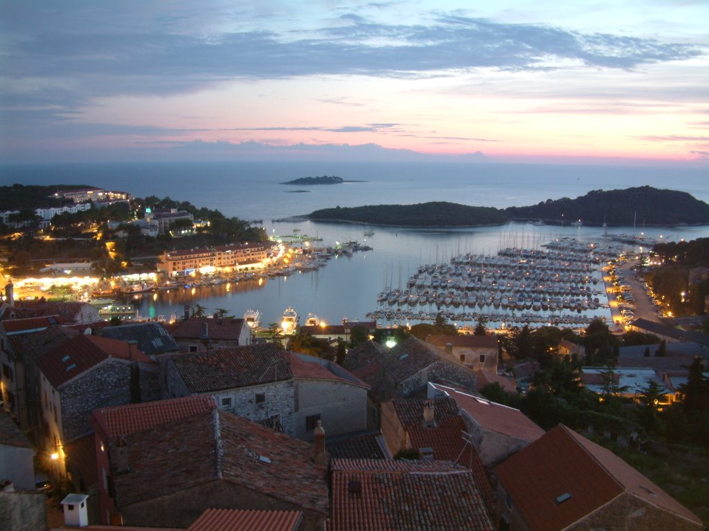 Hafen von Vrsar bei Nacht by alwo