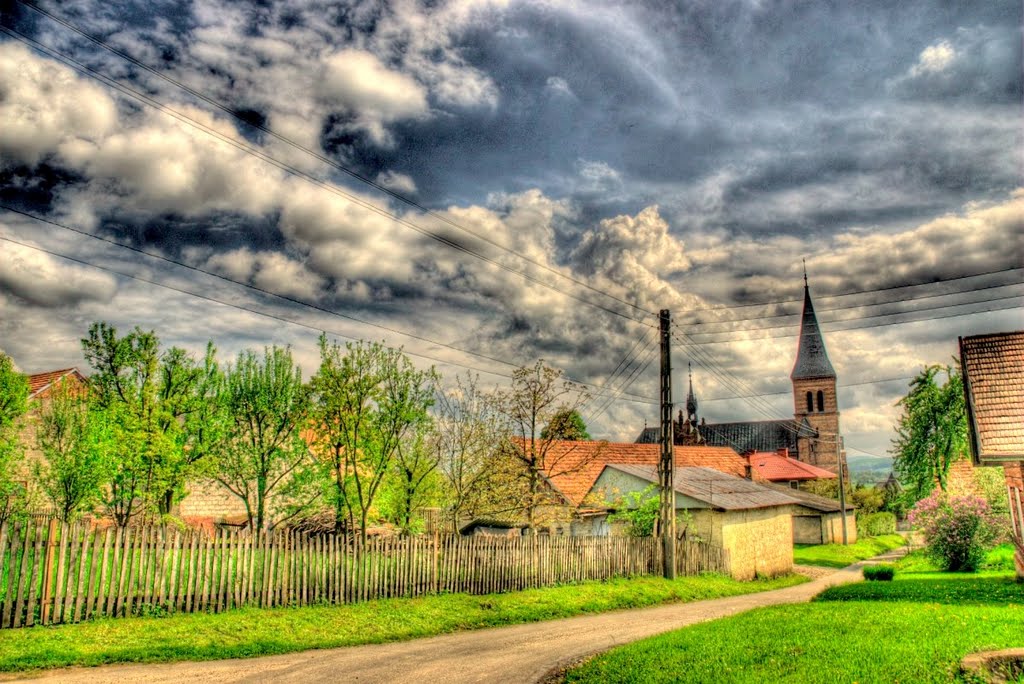 Back road to church by Miro Vitz