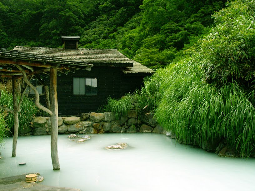 Open-air Bath by tsushima