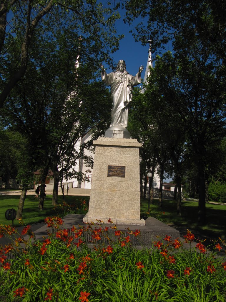 Gorgeous Gardens in the Church Grounds In St. Malo MB South of Winnipeg Jul '10 by David Cure-Hryciuk