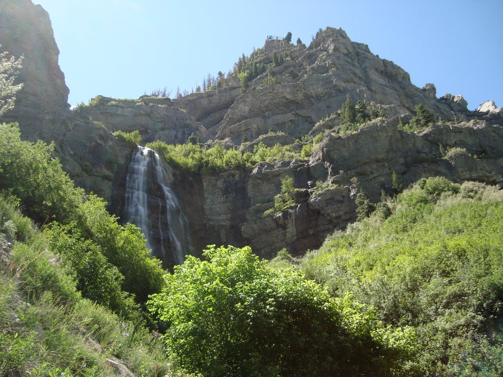 Bridal Veil Falls, Utah by A J Butler