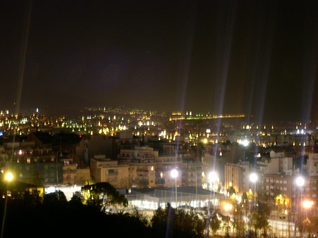 Barcelona night sky by csipaulw