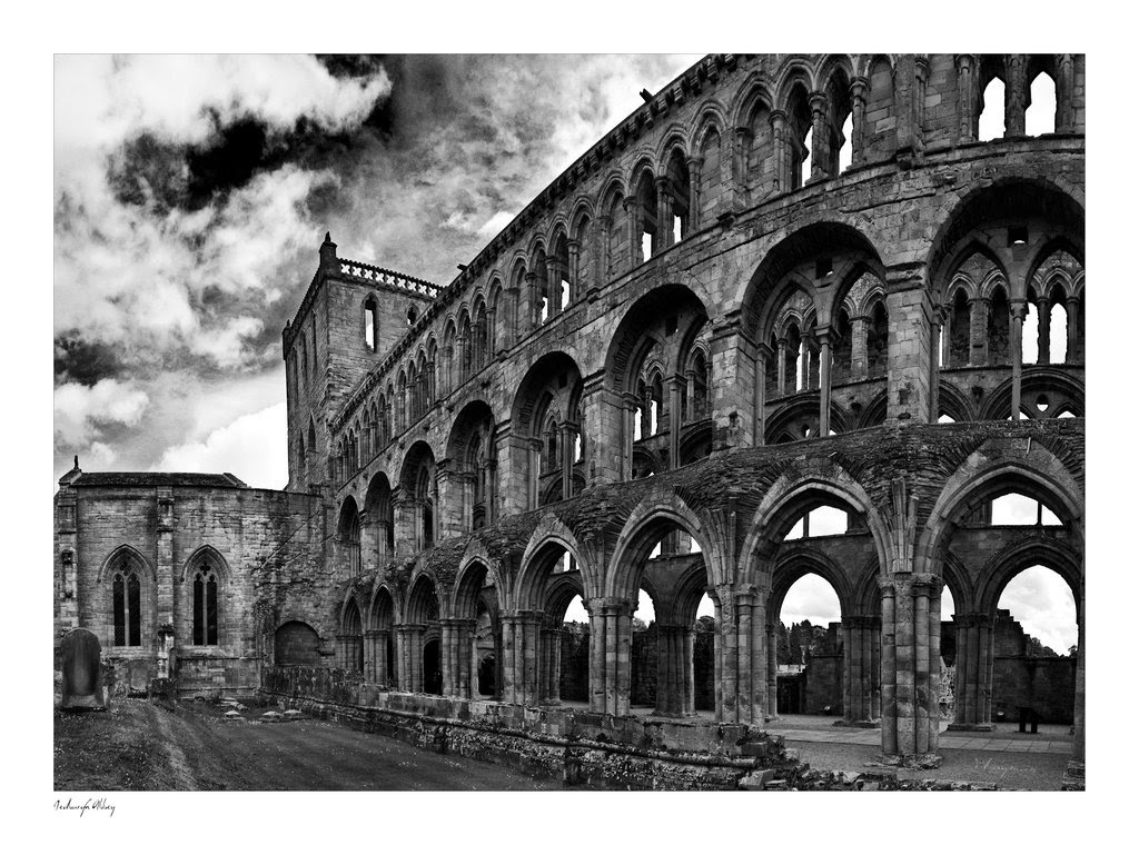 Jedburgh Abbey panoramic by wayman72