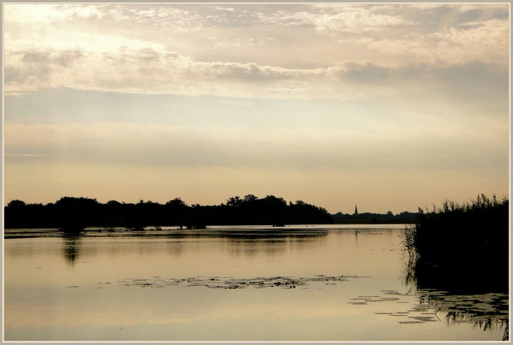 Like an old Postcard... Ankeveensche Plas with the tower of Ankeveen in the background by Chris10 ©