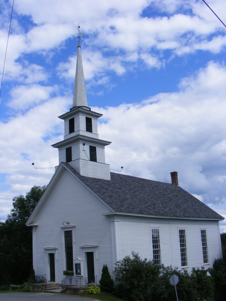 The church in downtown Waterford VT by JBTHEMILKER