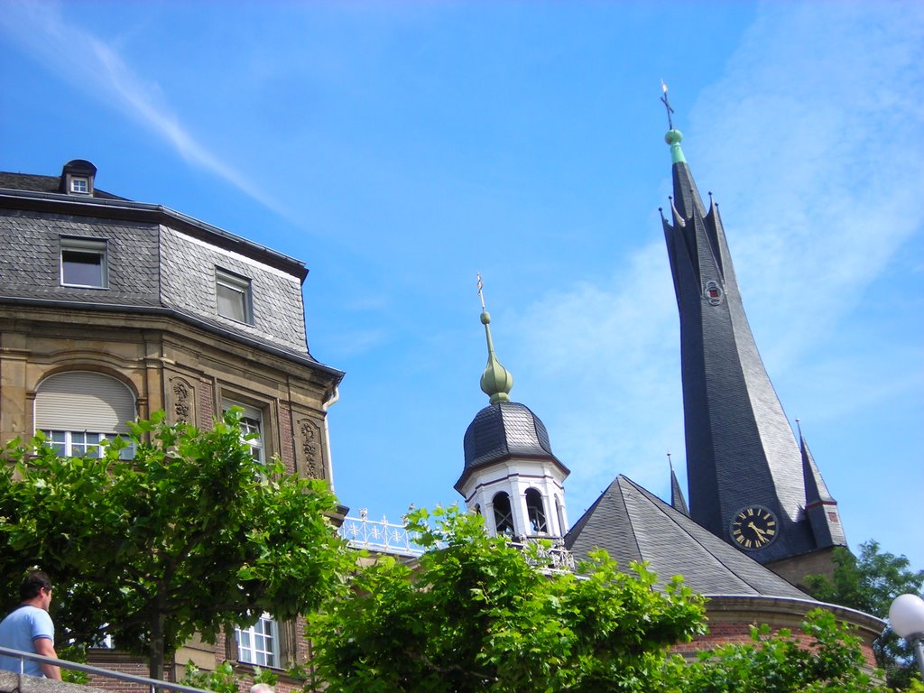 view from the Rhineuferpromenade by SjSmith