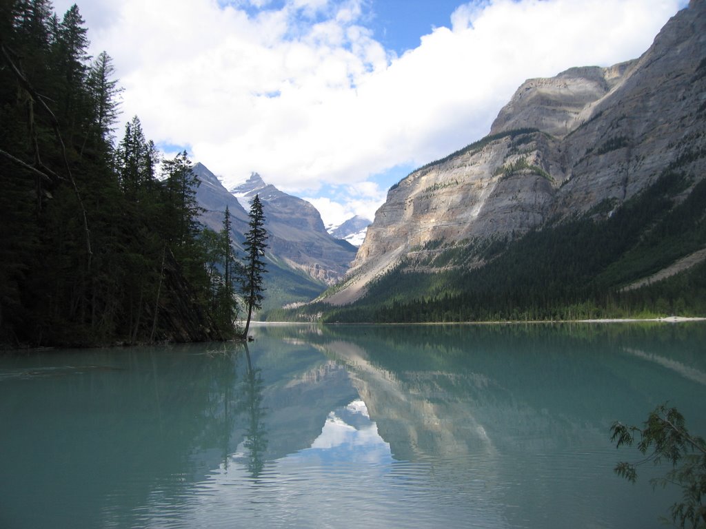 Tranquility at Kinney Lake in Mount Robson by David Cure-Hryciuk