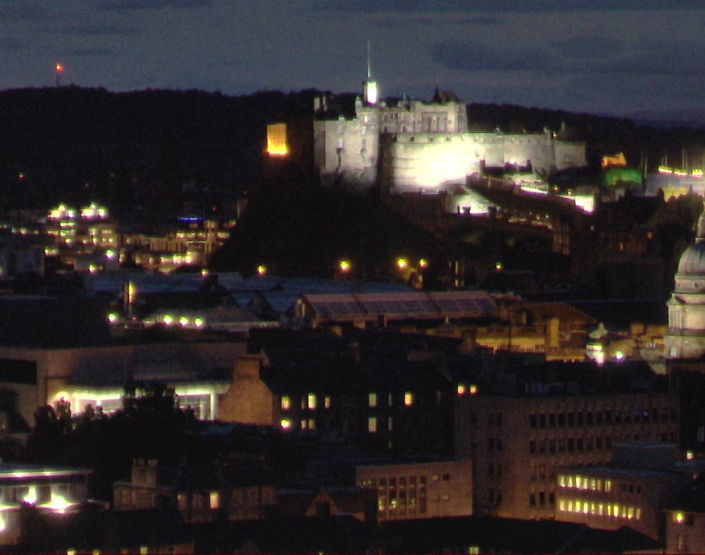 Edinburgh Castle from Aurthur's Seat by Brad Heyd