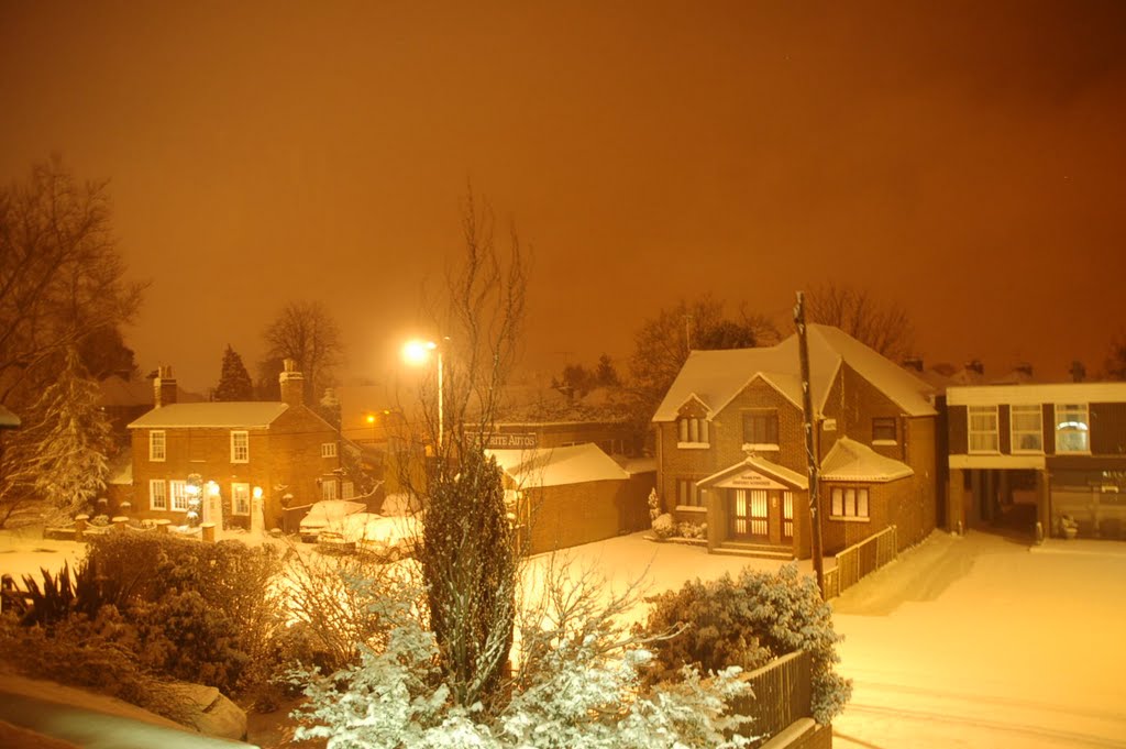 Horsell High St in the snow by Paula Stevenson