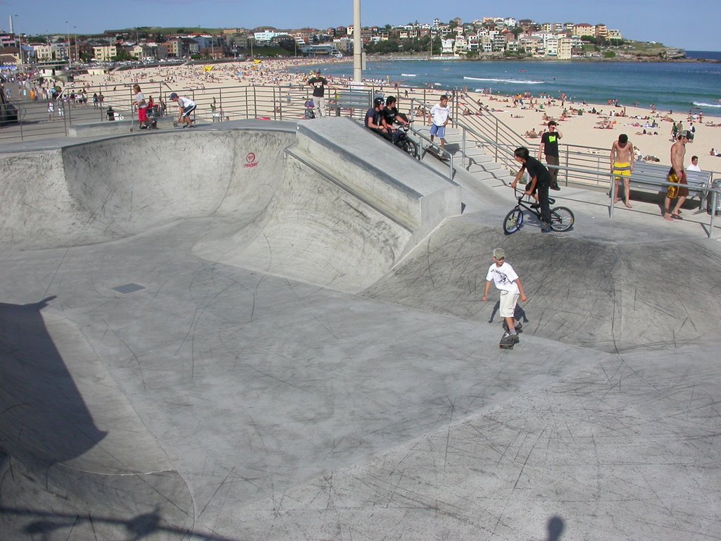 Skate park on Bondi Beach by peachy974