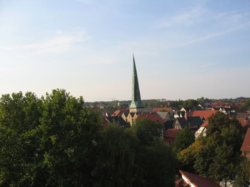 Blick über Delbrück auf Kirchturm by Kugel-Elsfleth