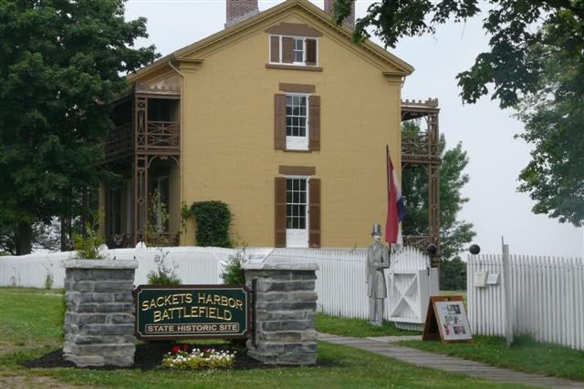 Commander's house historic Sackets Harbor Battlelfield War 1812 NY by Geraldine Clark