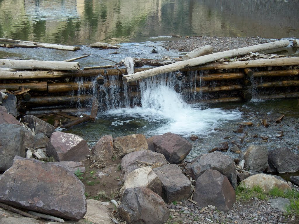 Man-made dam above Creede, CO by andrea.antoine