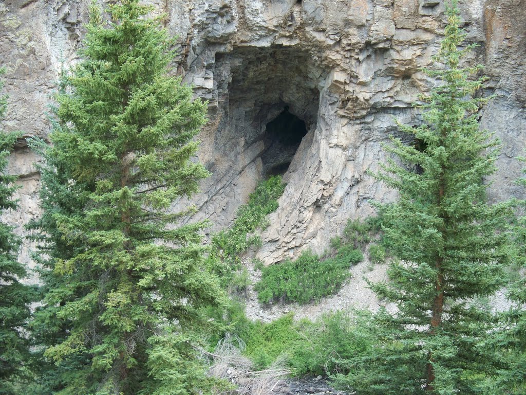 Hole in rock in Lake City, CO by andrea.antoine