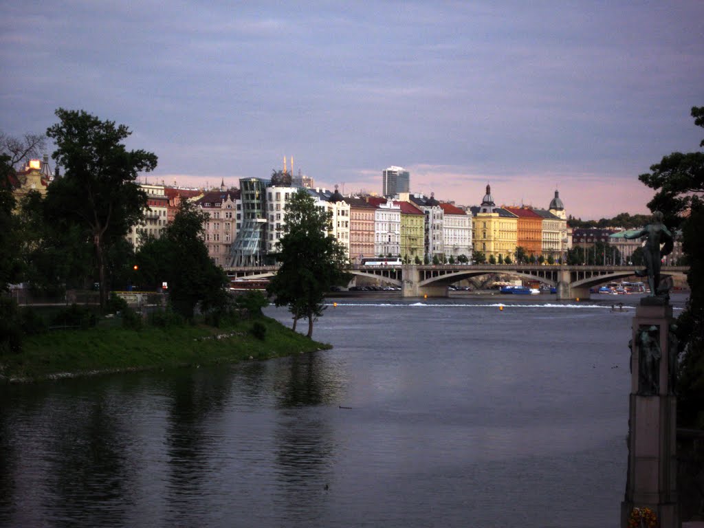 Prag, Jiraskuv - Brücke, Slawische Insel by Hubert Harst, www.harst.com