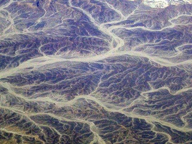 Desert from the air, near Hurghada, Egypt by scollisdiver