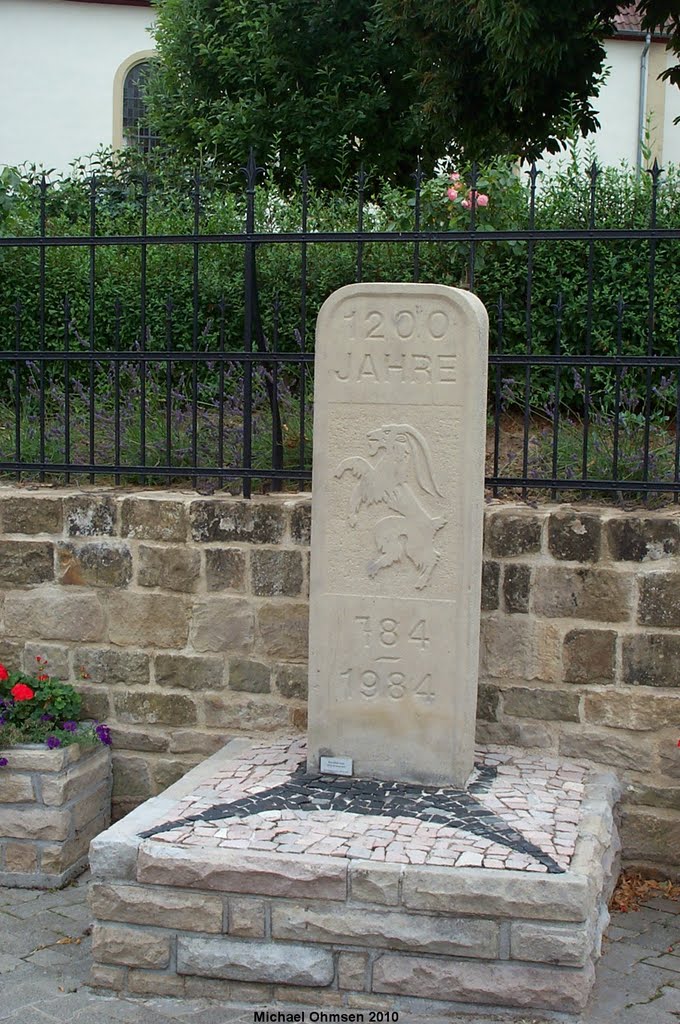 Gedenkstein 1200 Jahre Stein-Bockenheim by Michael Ohmsen