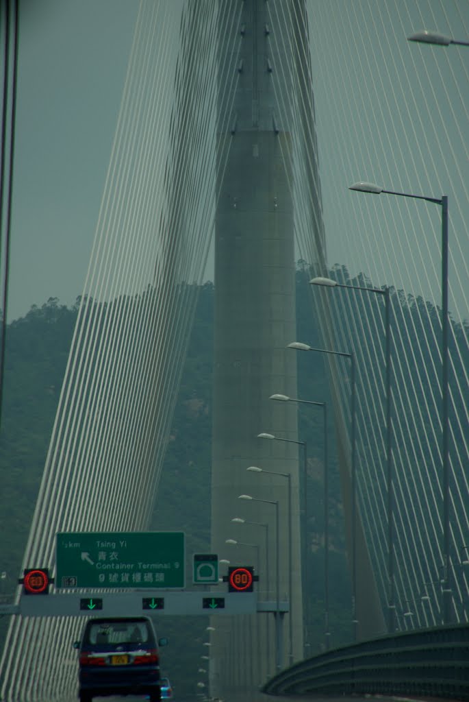 Stonecutters bridge Hong Kong by nicoleG