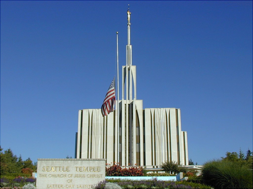 Seattle Temple 9/11/2001 by Douglas Bergman