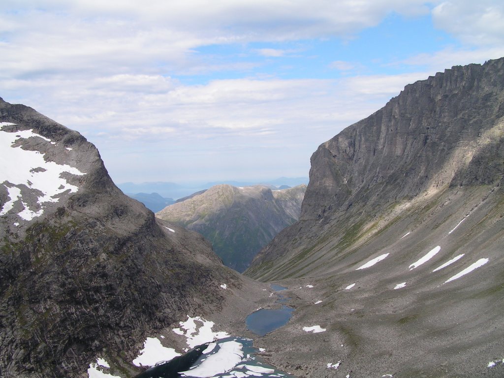 View from path to Trolltindane by Jaroslaw Sekula