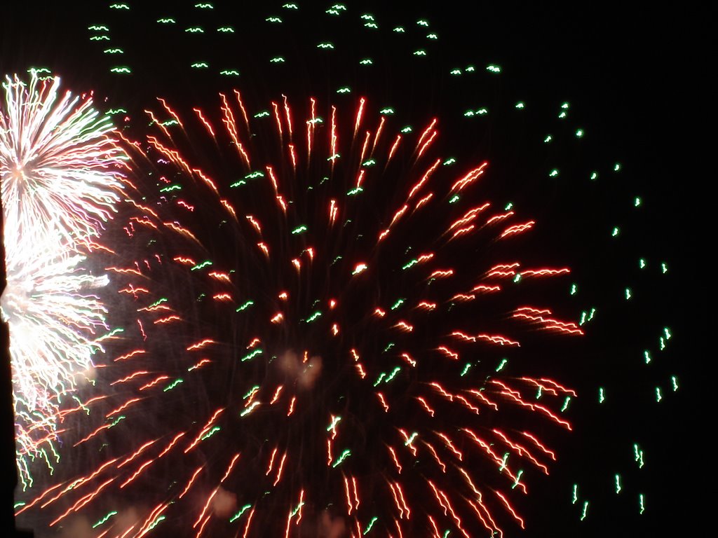 Fuegos artificiales en la feria de Málaga, 2007 by Redi Pérez