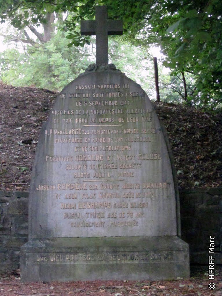 Pepinster-Sohan: Gedenktafel an die Geheimarmee des 2. Weltkriegs by Wandern in Ostbelgien