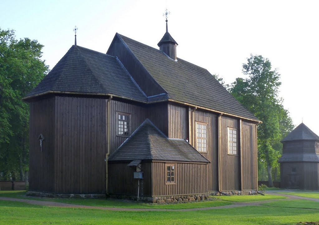 The wood church in Paluše by Petr Bohm