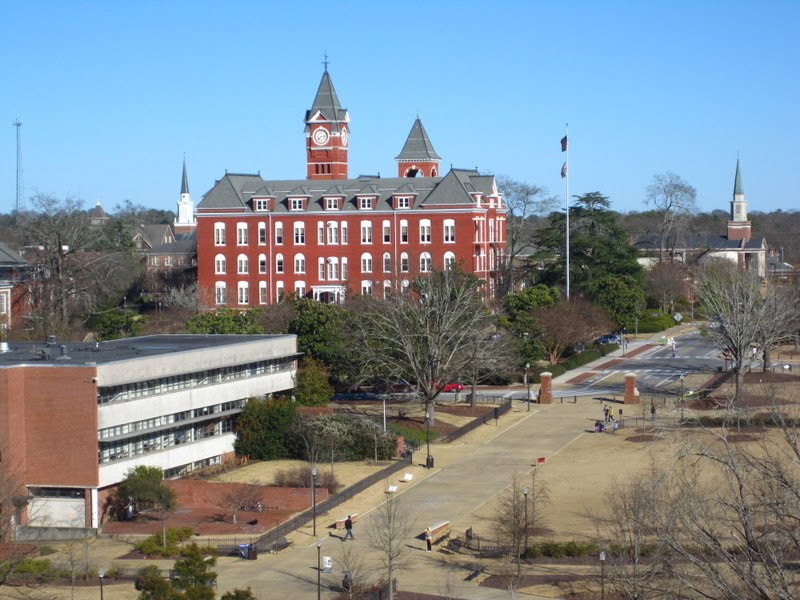 Back of Samford Hall and Foy Student Center by sanbrunson