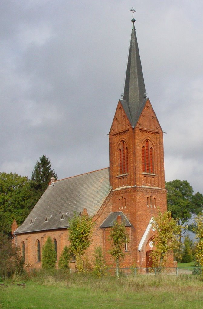 Gostyn (Gross-Justin): former Old-Lutheran church (erected 1905/1927 by Hans-Dieter Wallschl…