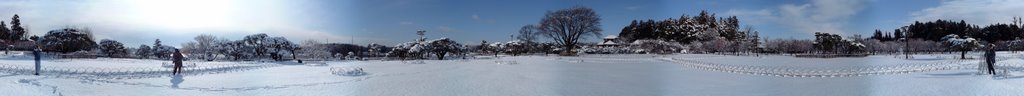 偕楽園雪景色のパノラマ by mito_city