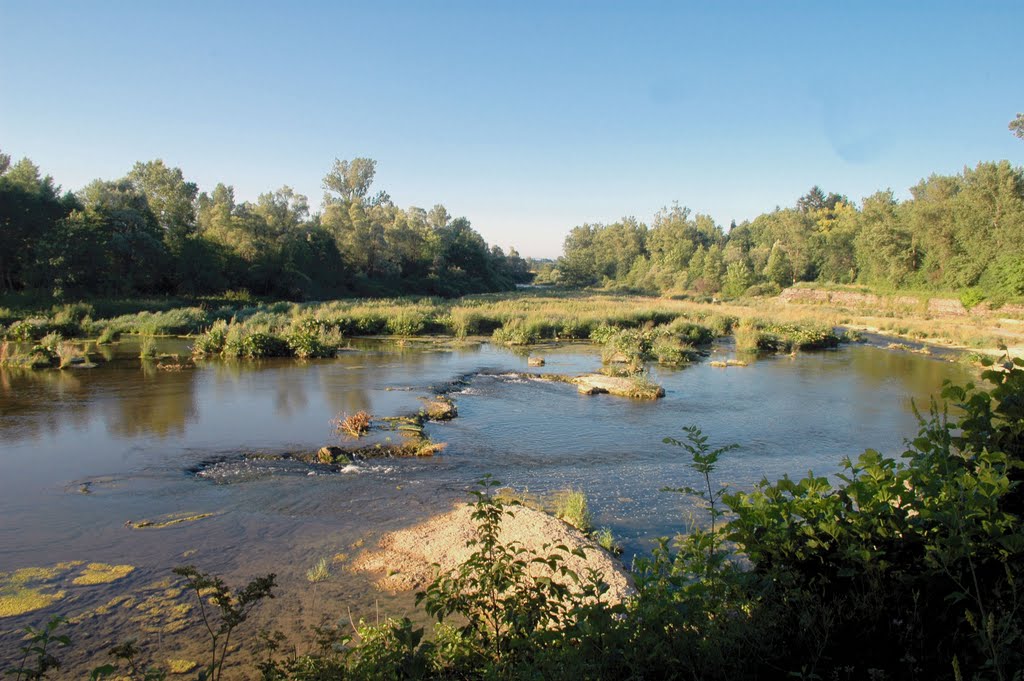 L'Ain en aval du barrage de Blye by Francois Bonneville