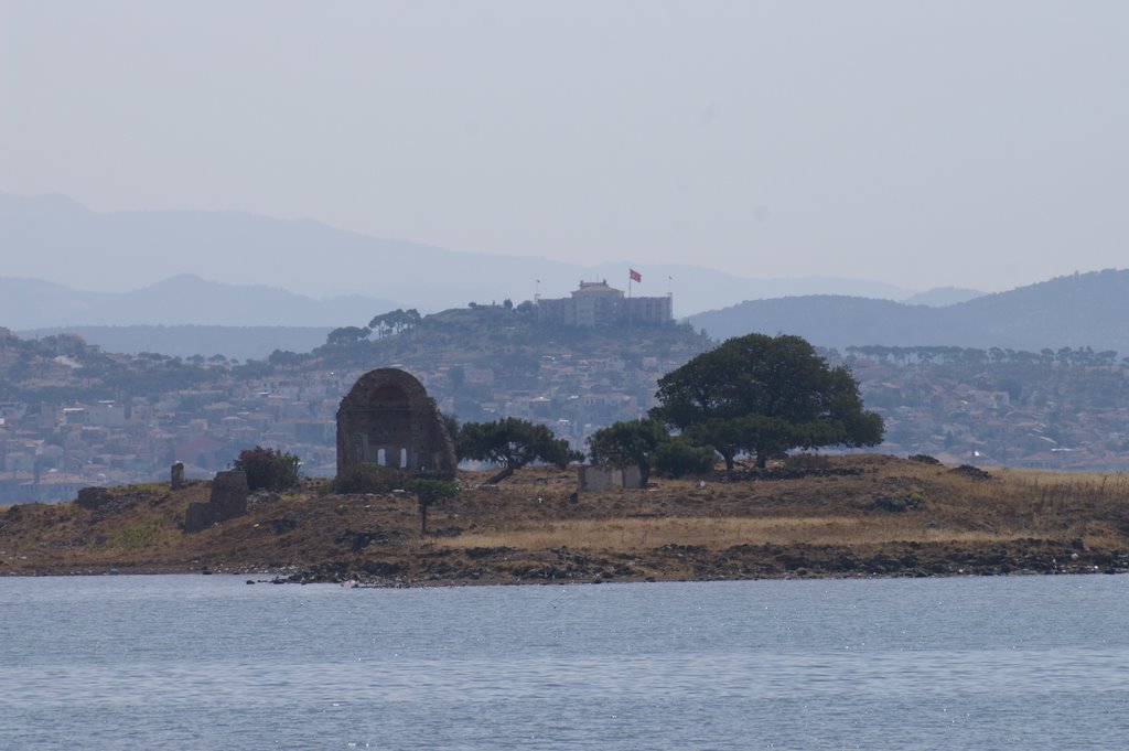 Island in Ayvalik harbour by M. G. Pennington