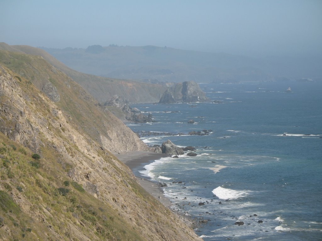 California Pacific Highway - look over Russian River delta by George Geogriev