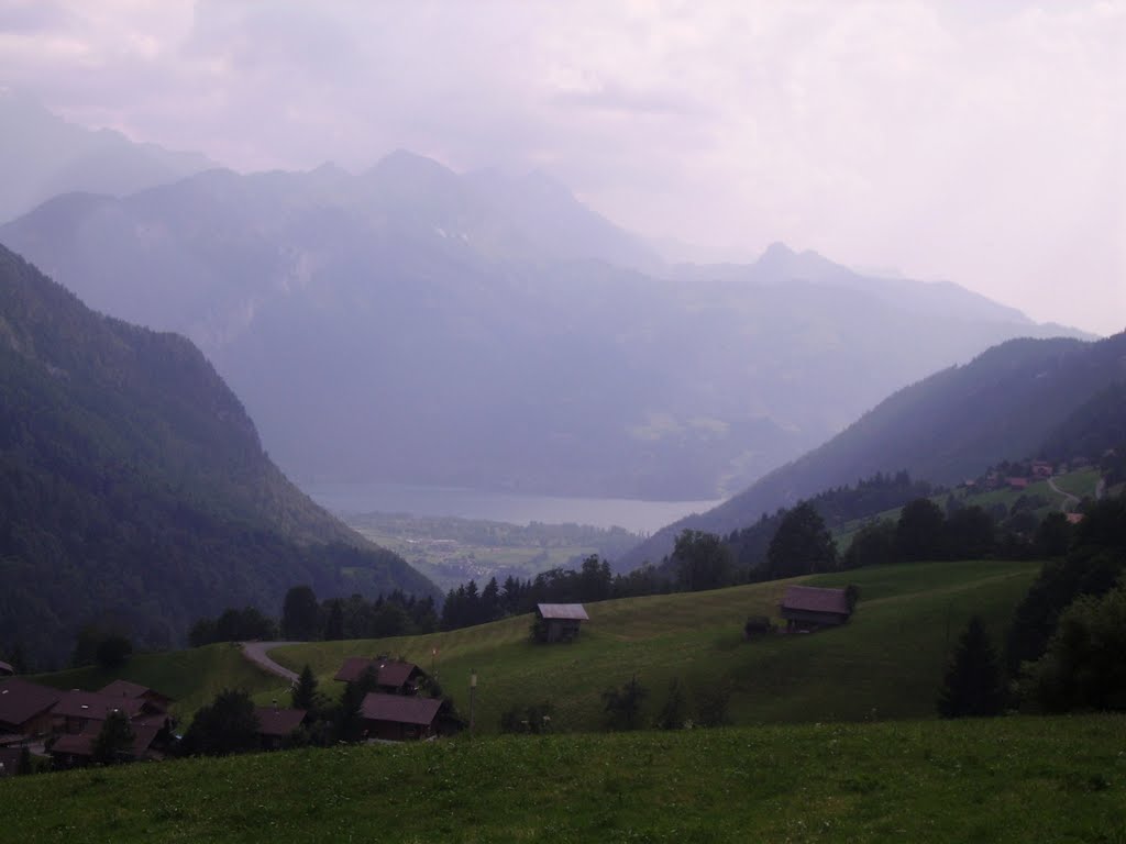 Habkern - view down to Unterseen (Interlaken) by saschafuchs