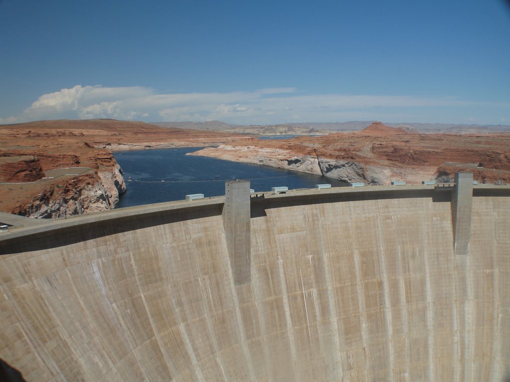 Glen Canyon Dam - from Visitor Center by George Geogriev