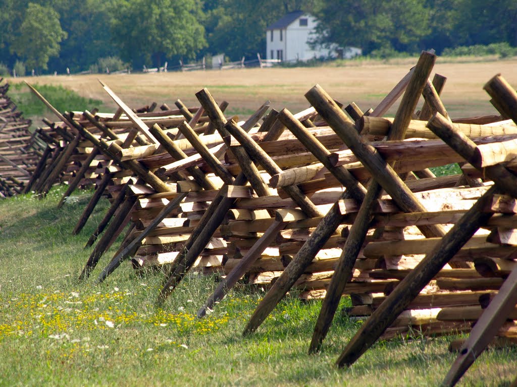 Gettysburg - Rail fence along Emmetsburg Road by Jeff Pranger