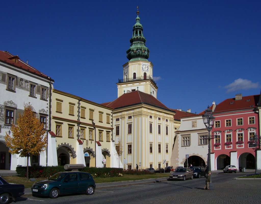 Zámecká věž - pohled z Velkého náměstí - 25.10.2006 by skřítek Vítek