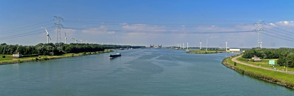 Kreekraksluizen vanaf de brug by M.J.Boluijt