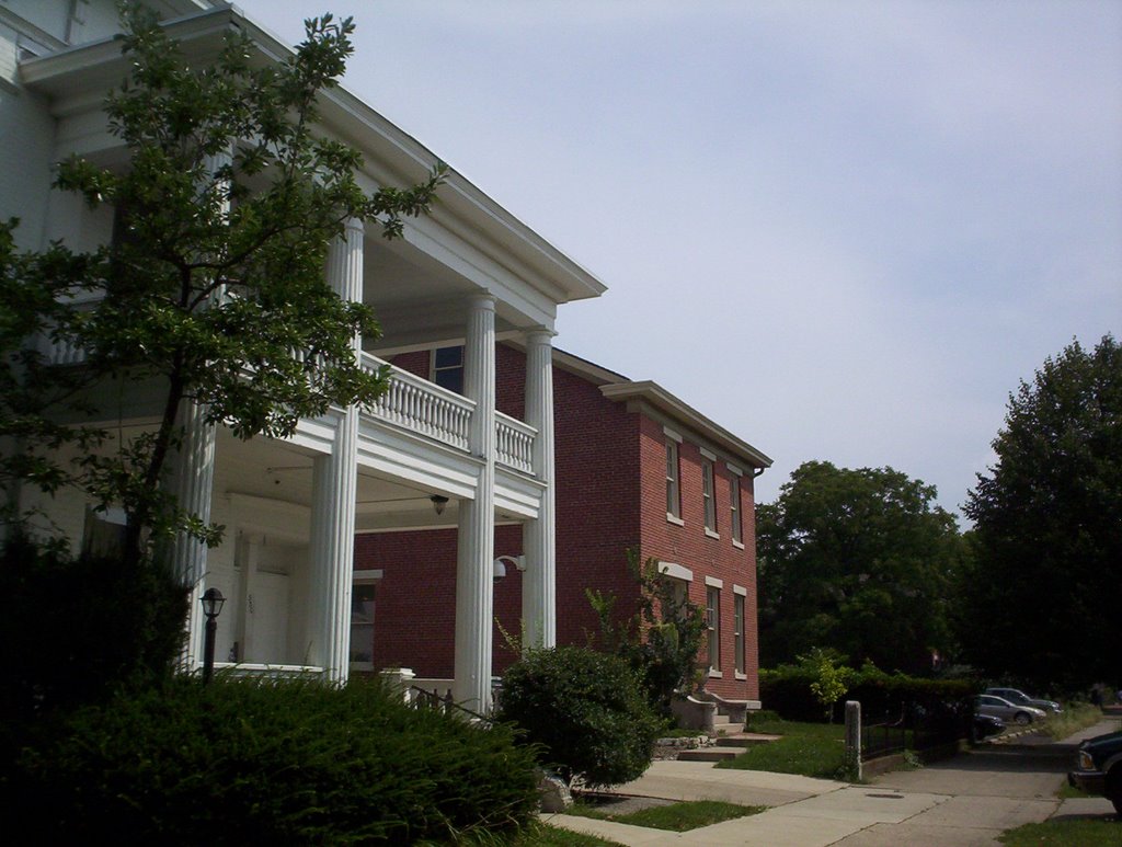 Two-Story Columns and Brick House by C-busite