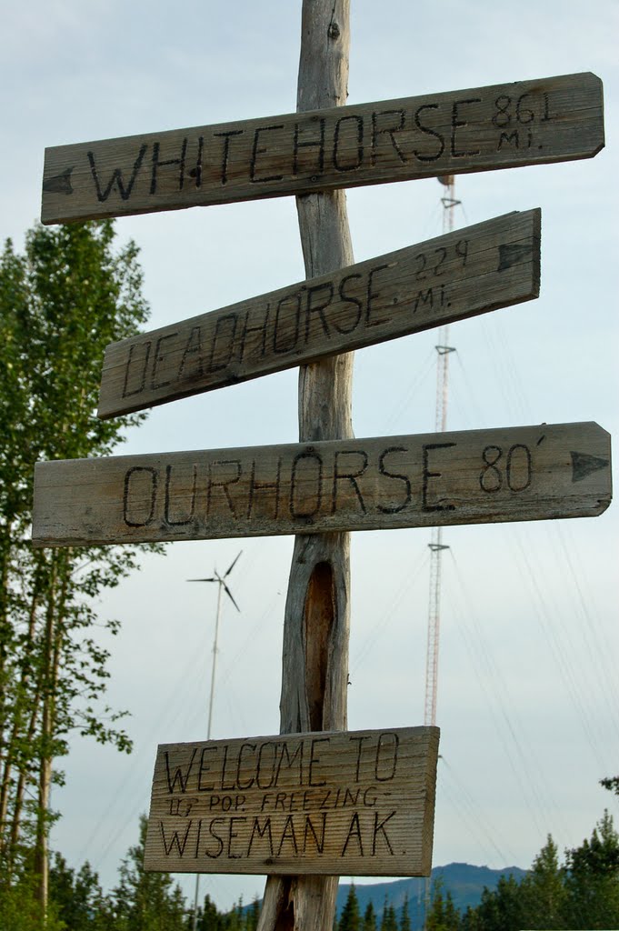 Wiseman, AK Mile Post by rradclif