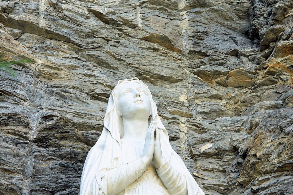 Open air chapel along the road from Visp to Bürchen by Fred van Daalen