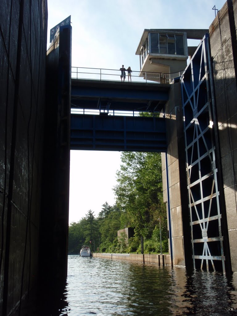 Inside Swift Rapids Lock 43 Trent Severn Waterway by Andrew Abramowicz