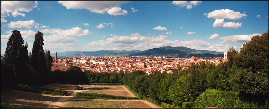 Settembre 2000, Firenze, Palazzo Pitti, Panorama Florenz by Gutzemberg