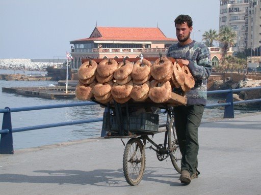 Vendor on the Cornich in Beirut by Lars Østergaard