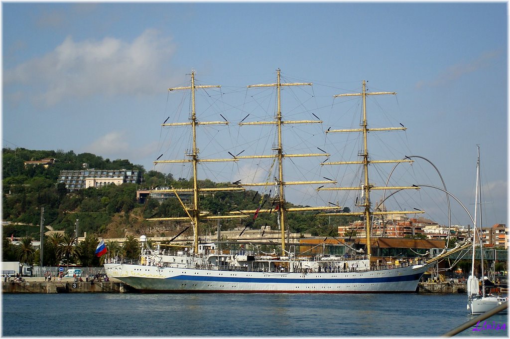 PORT DE BARCELONA- veler de tres pals by LLUÏSA Palacio